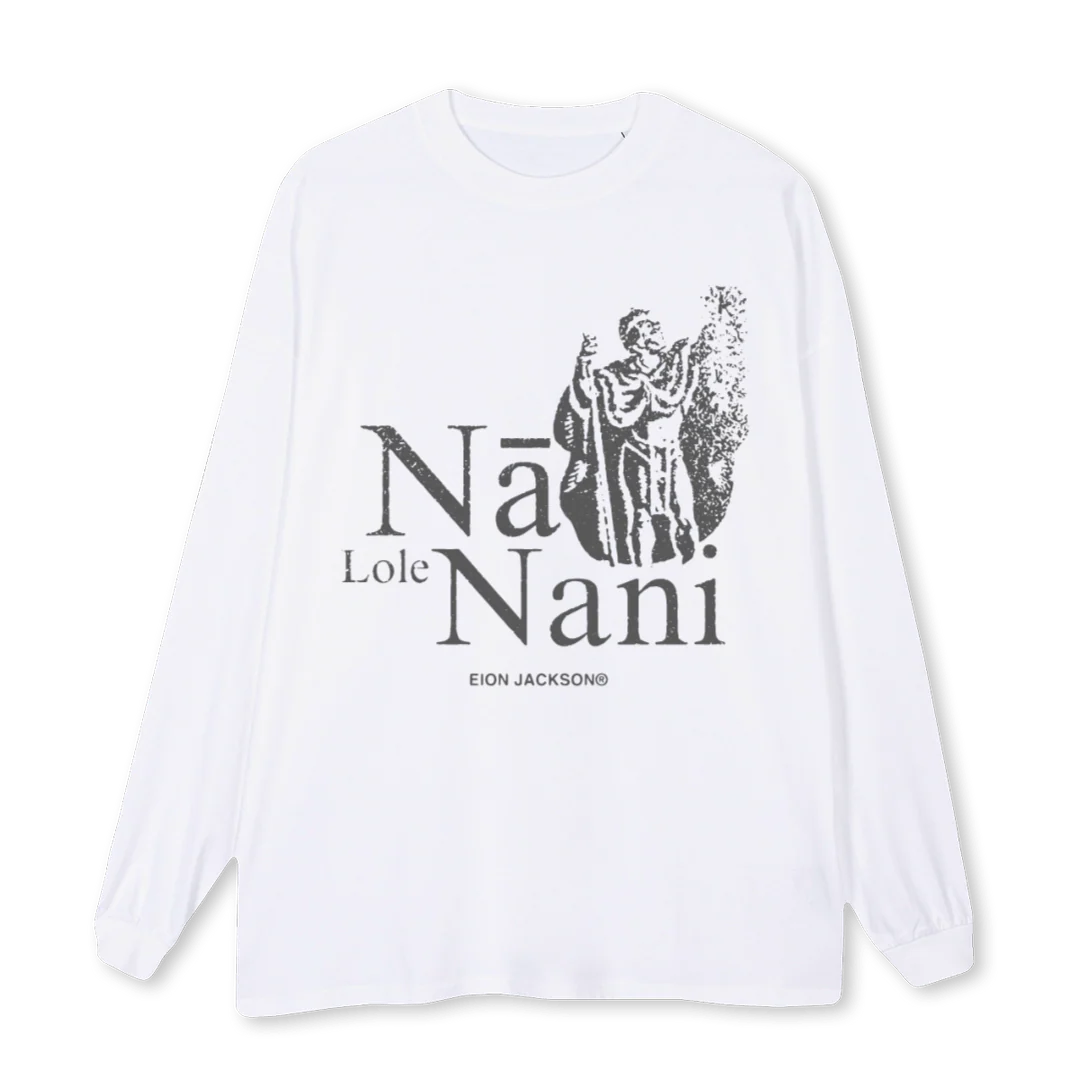 NANI White Oversized LS Tee.