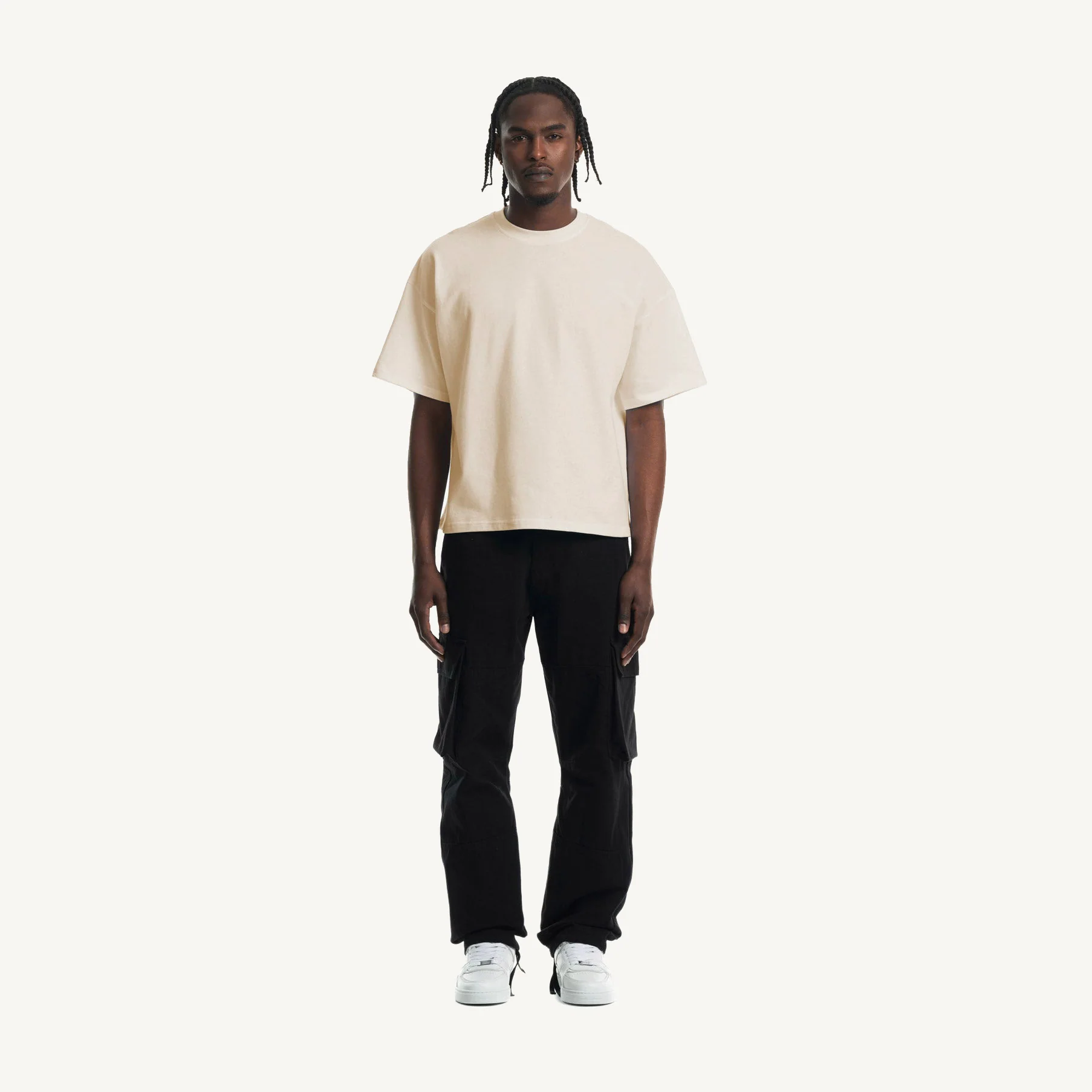 Natural Oversized Boxy Tee. - Image 2