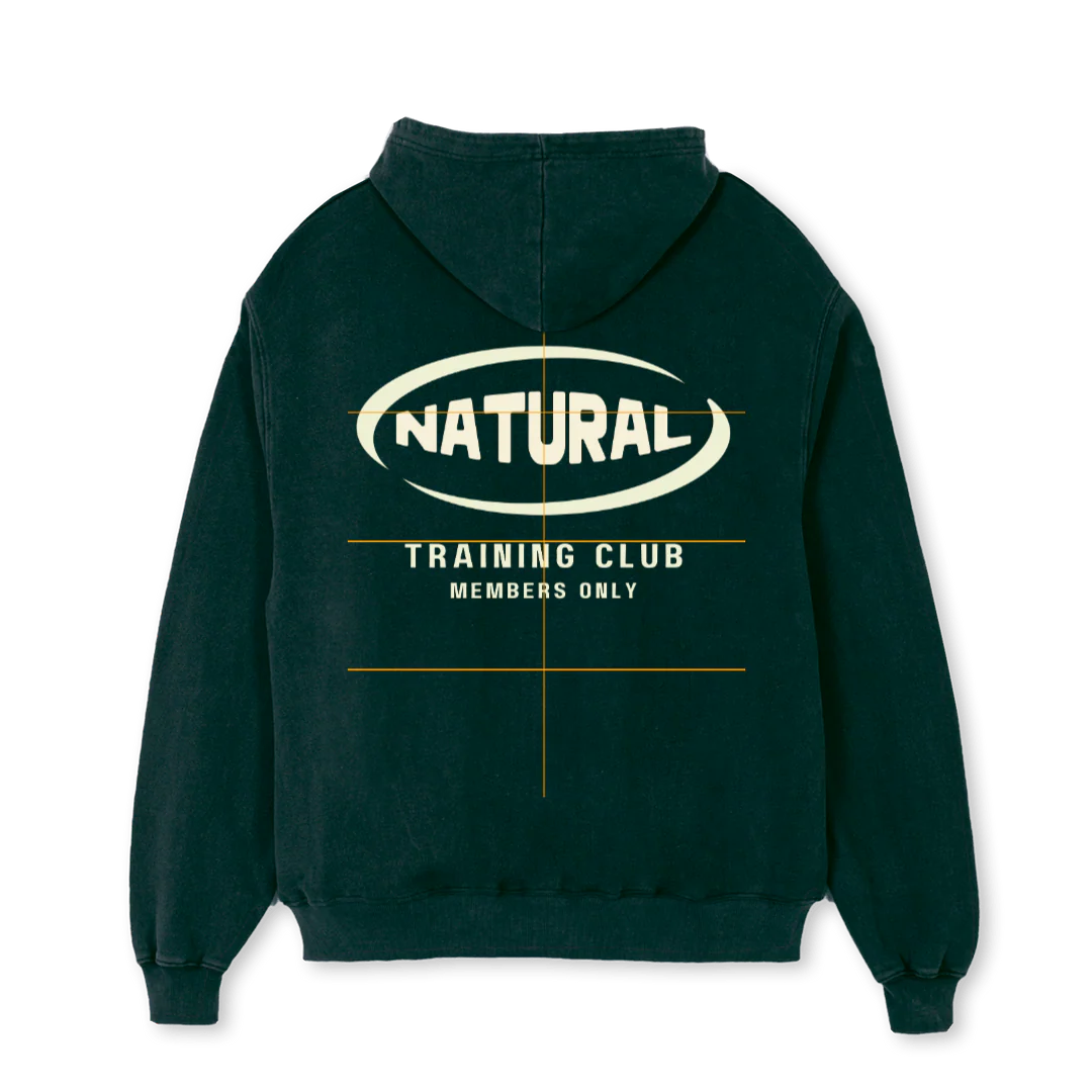 NATURALTRAININGCLUB Wild Green Oversized Hoodie. - Image 2