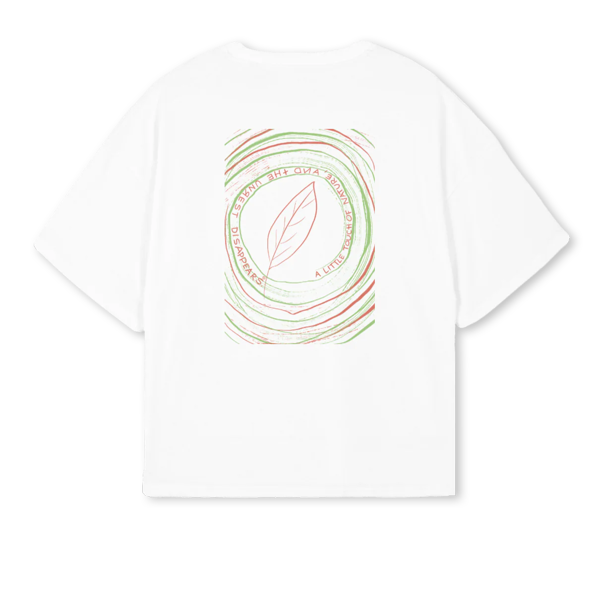 NATURE White Oversized Boxy Tee. - Image 2
