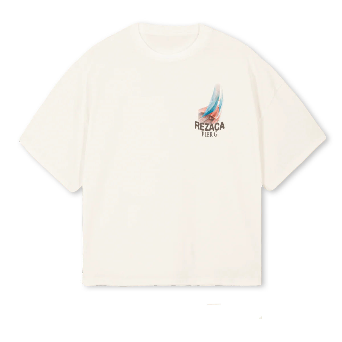 NAUTICA Vintage White Oversized Boxy Tee.