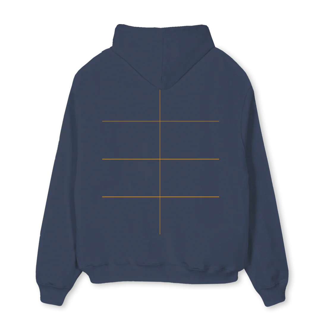 NAVHOODY Navy Blue Oversized Hoodie. - Image 2