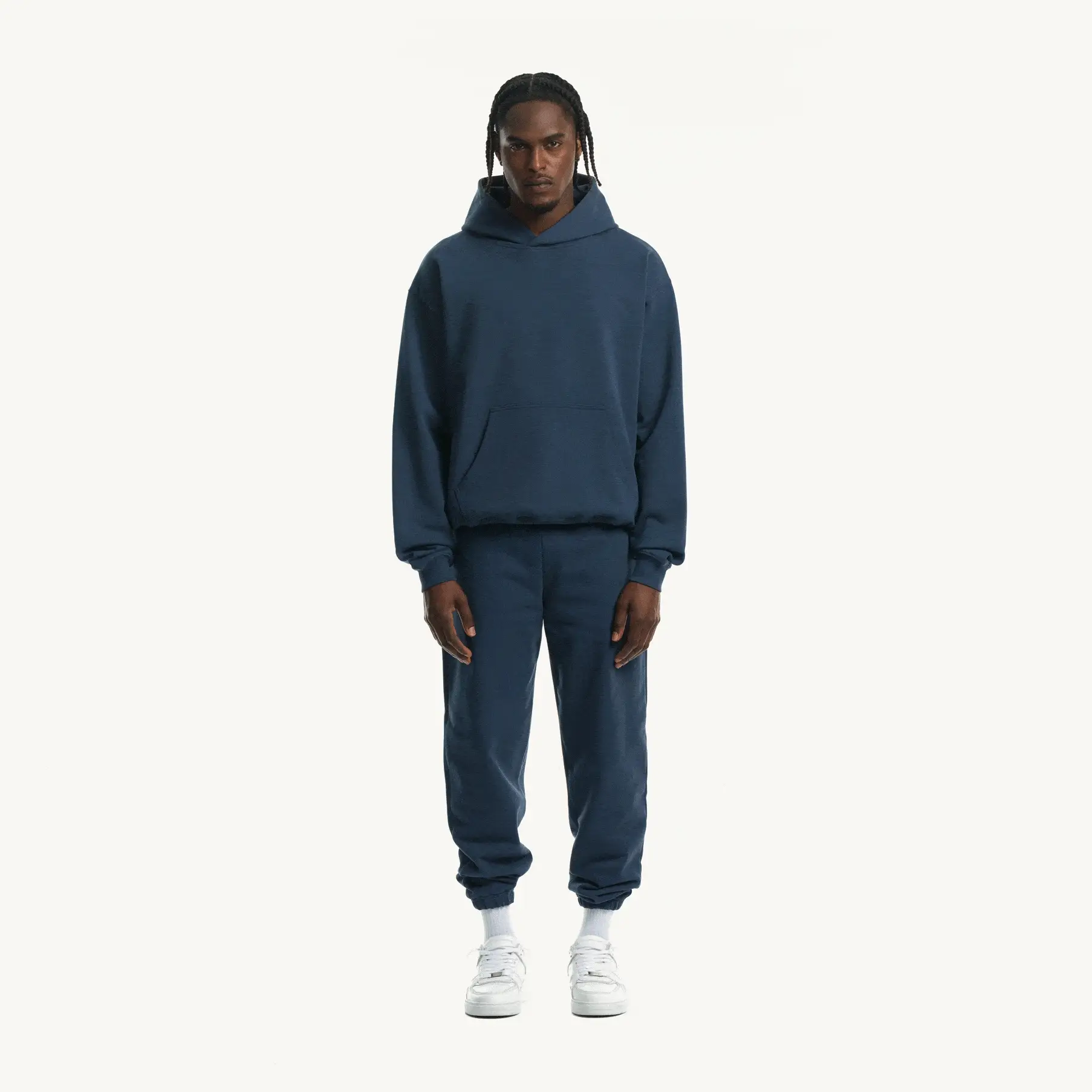 Navy Blue Ultra Heavy Oversized Hoodie. - Image 3