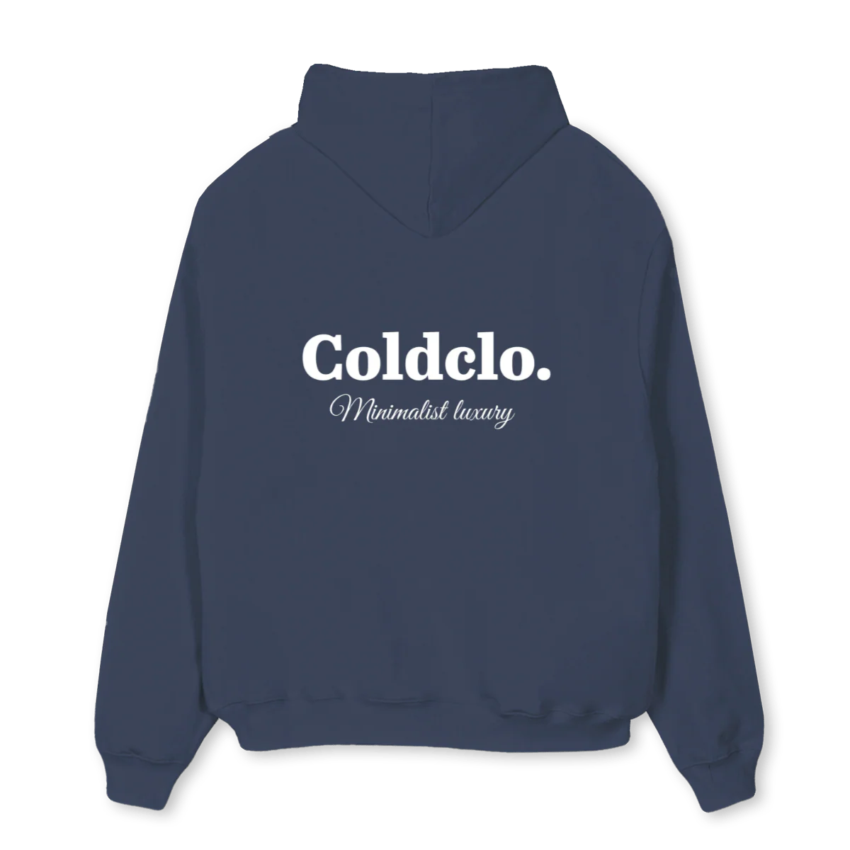 NAVYHOODIEREAL Navy Blue Oversized Hoodie. - Image 2