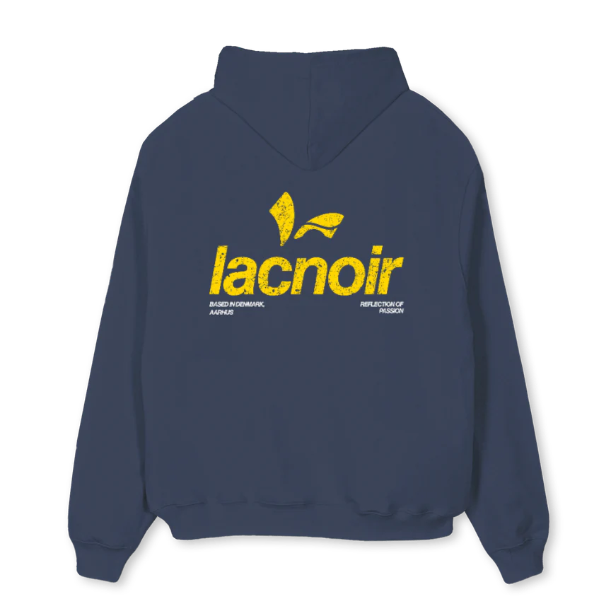 NAVYLAC Navy Blue Oversized Hoodie. - Image 2