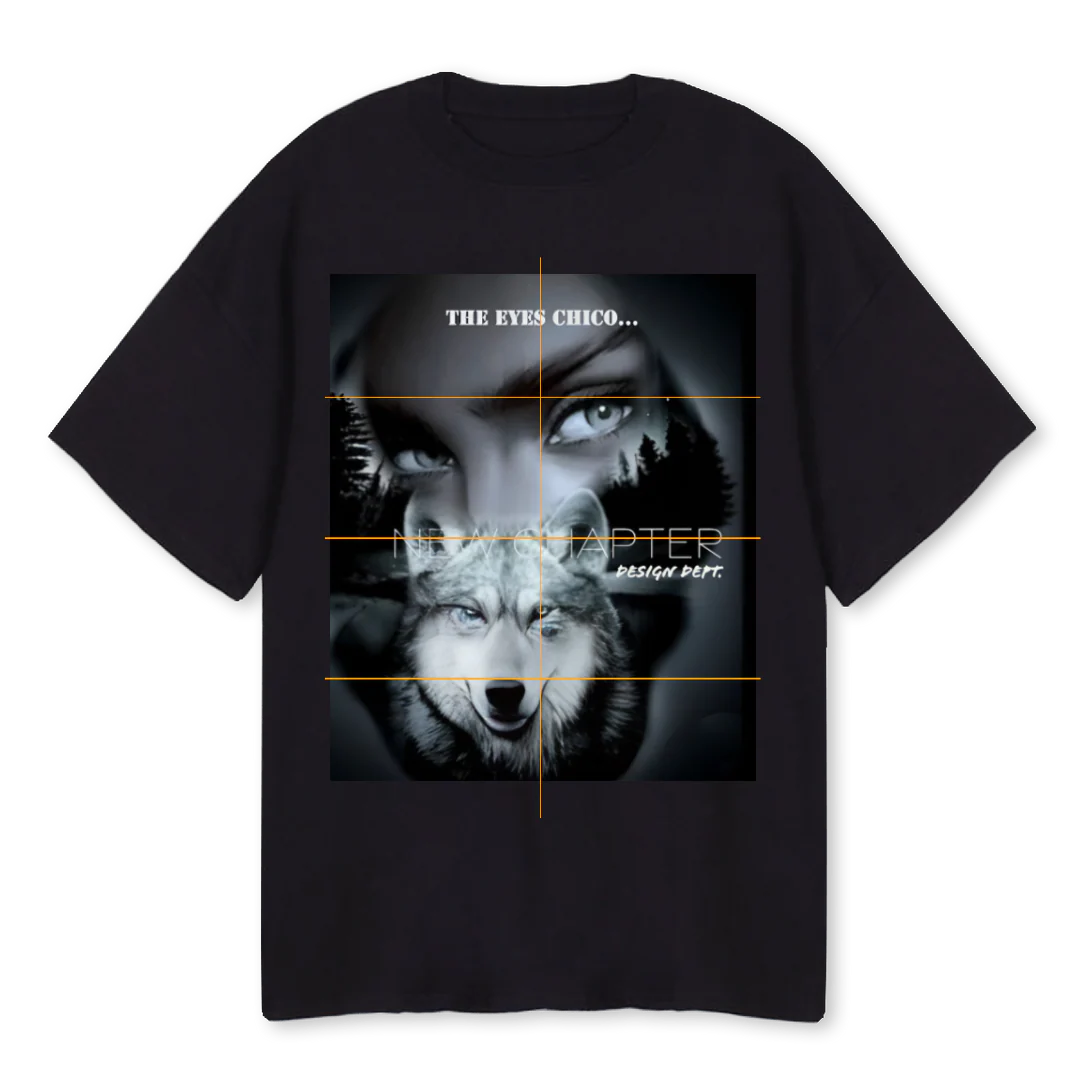 NCEYES Black Oversized Tee.