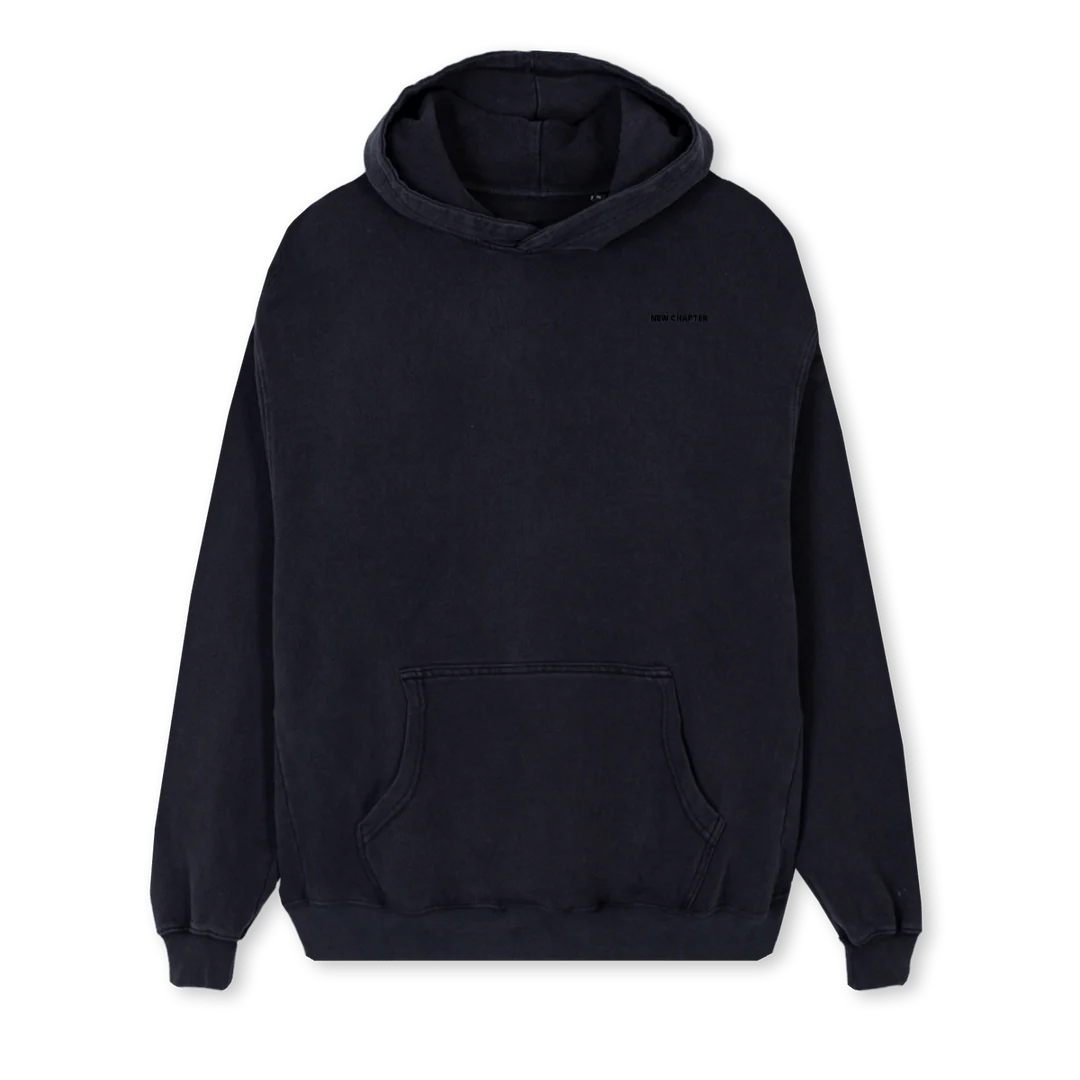 NCHOOD Vintage Black Regular Hoodie.