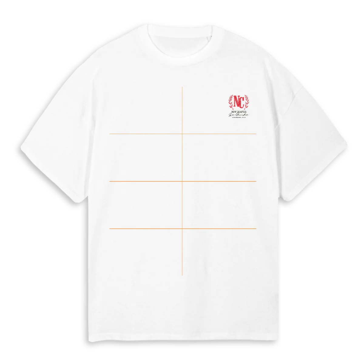 NCHOTELRED White Oversized Tee.