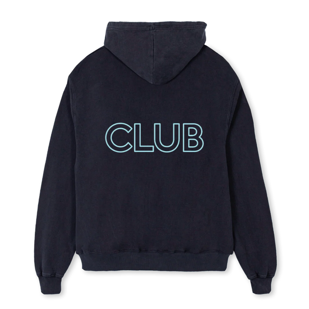 NEON CATHEDRAL Vintage Black Oversized Hoodie. - Image 2