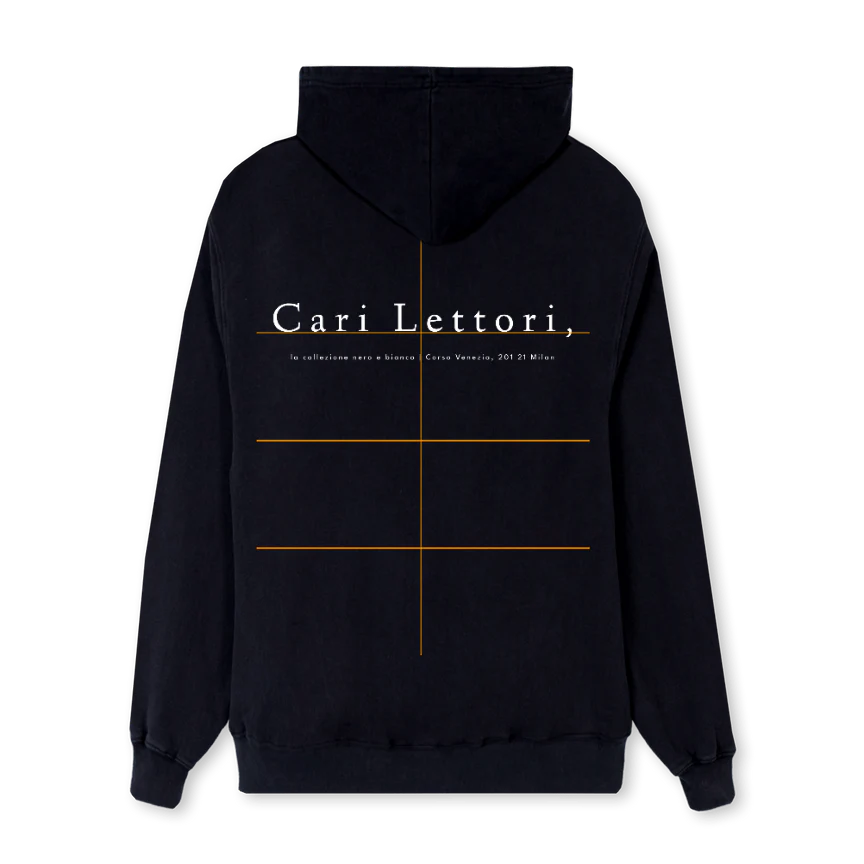 NEROEBIANCOTWO Black Regular Hoodie. - Image 2