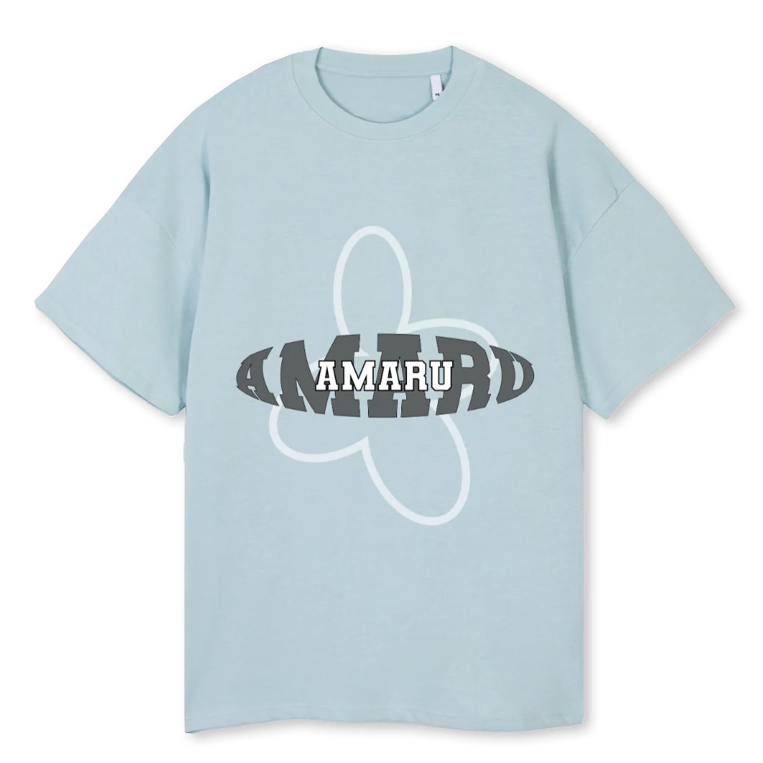 NEWFLOWER Cold Blue Oversized Tee.
