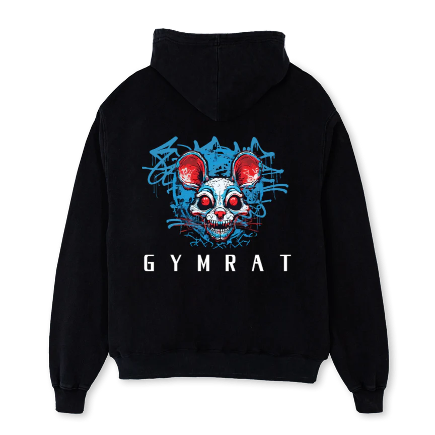 NIGTHMARERATHOOD Black Oversized Hoodie. - Image 2