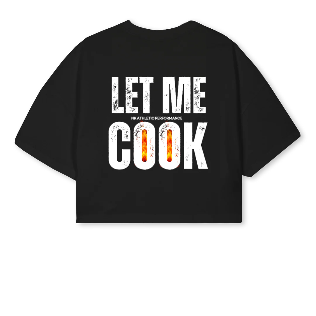 NKCROPLMCBLACK Black Cropped Oversized Tee. - Image 2