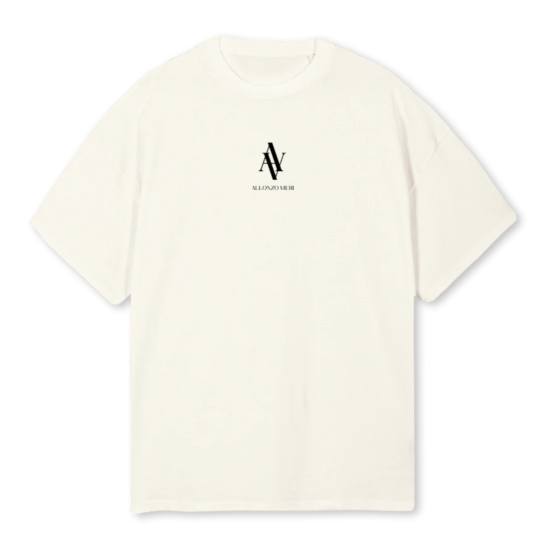 NOBLEVIERI Cream Oversized Tee.