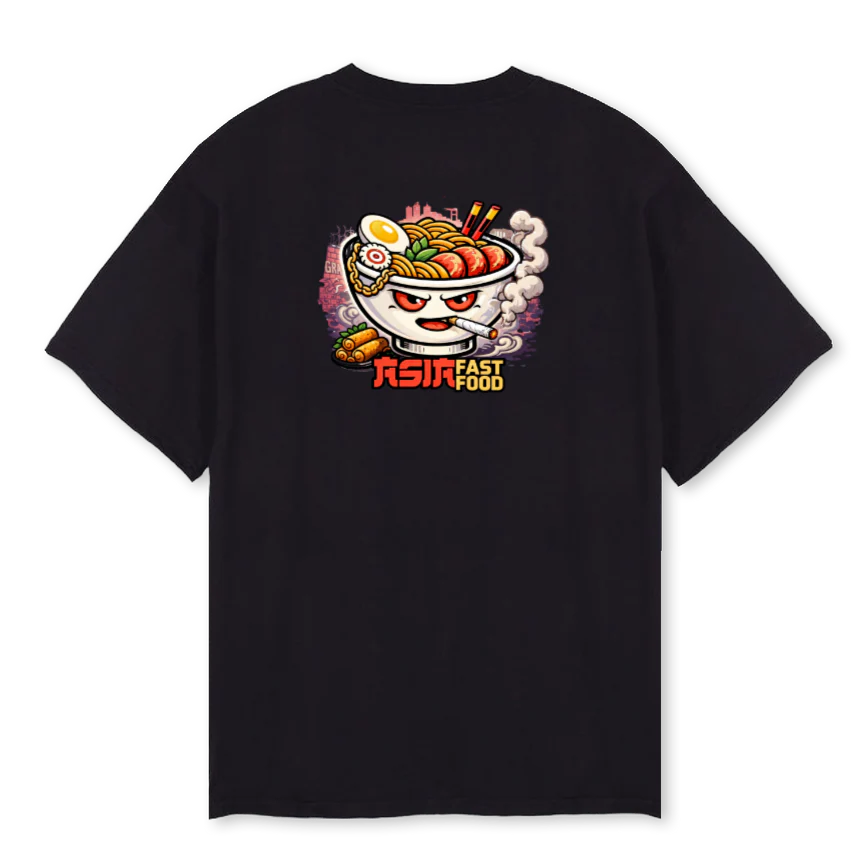 NOLAN  Black Oversized Tee. - Image 2
