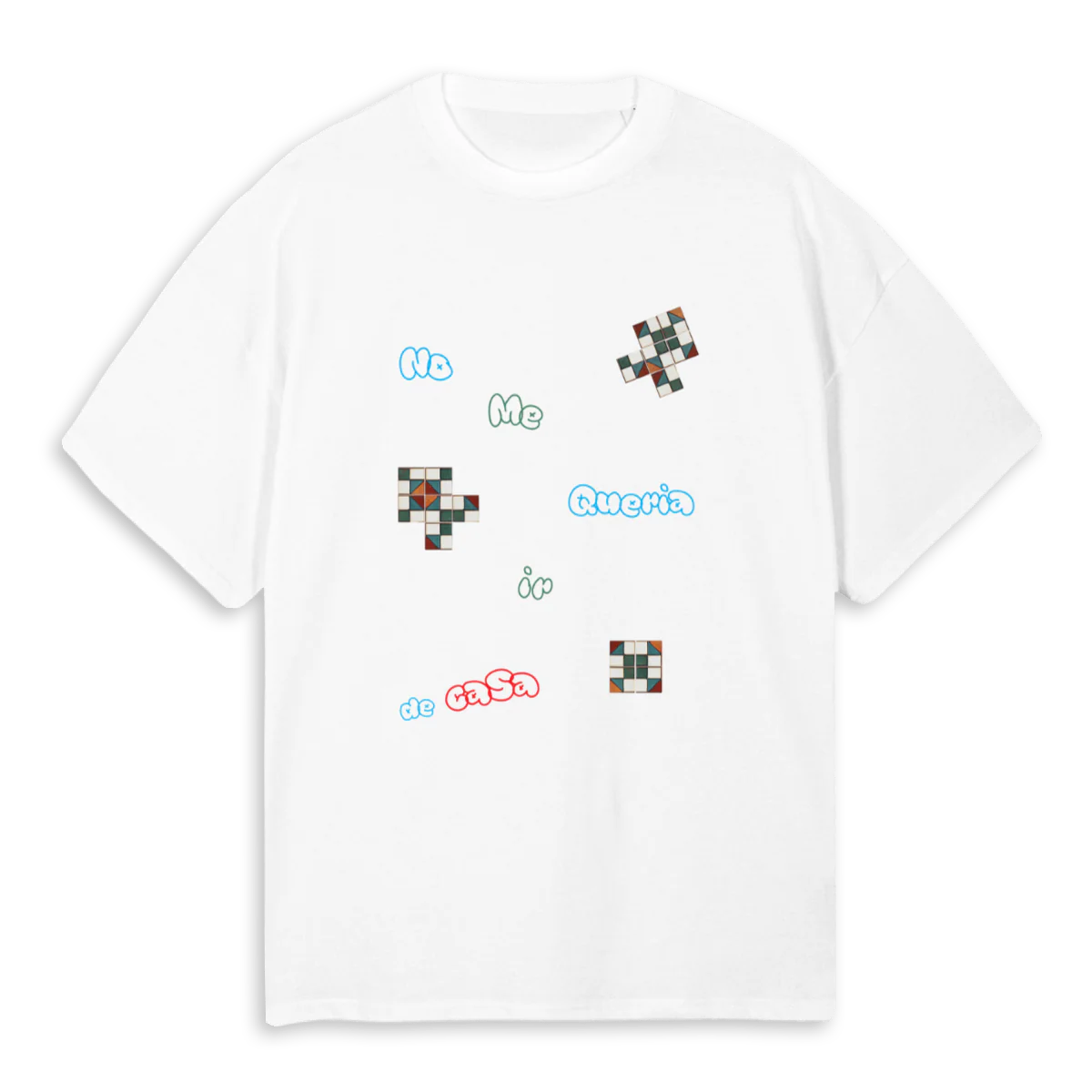 NOMEQUERIAIRDECASA White Oversized Tee.