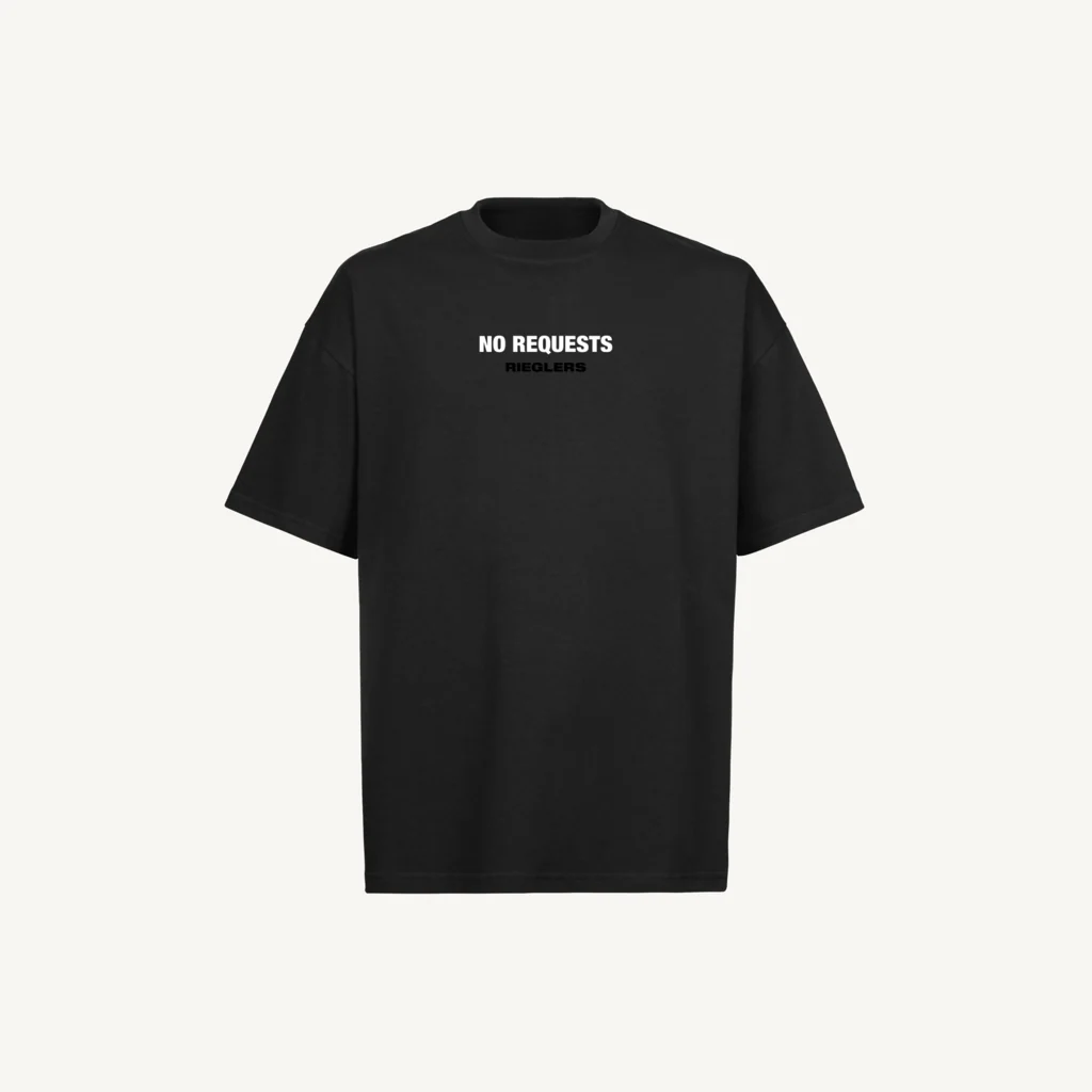 NOREQBETA Black Oversized Tee.
