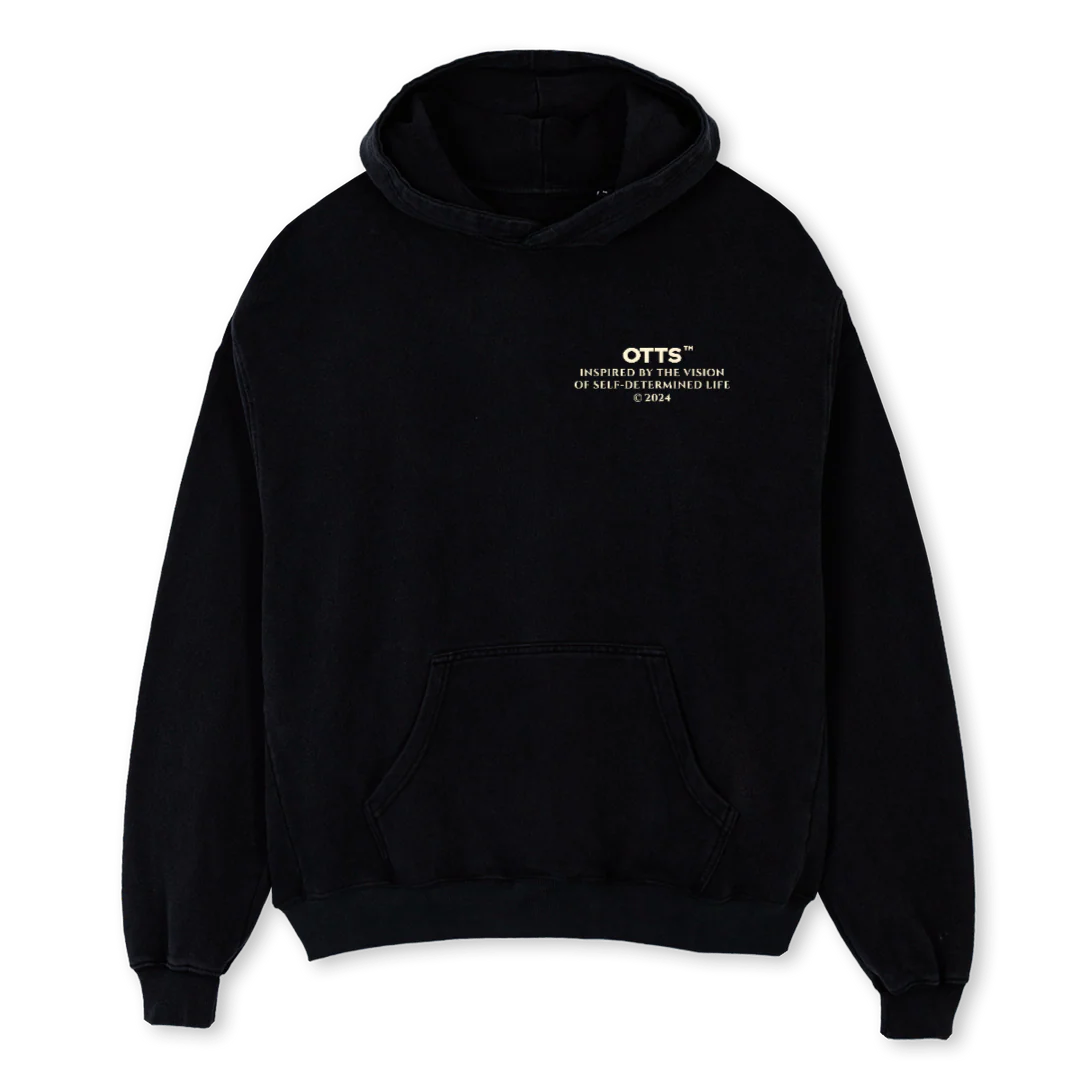 NORICHBLACKHOODIE Black Oversized Hoodie.