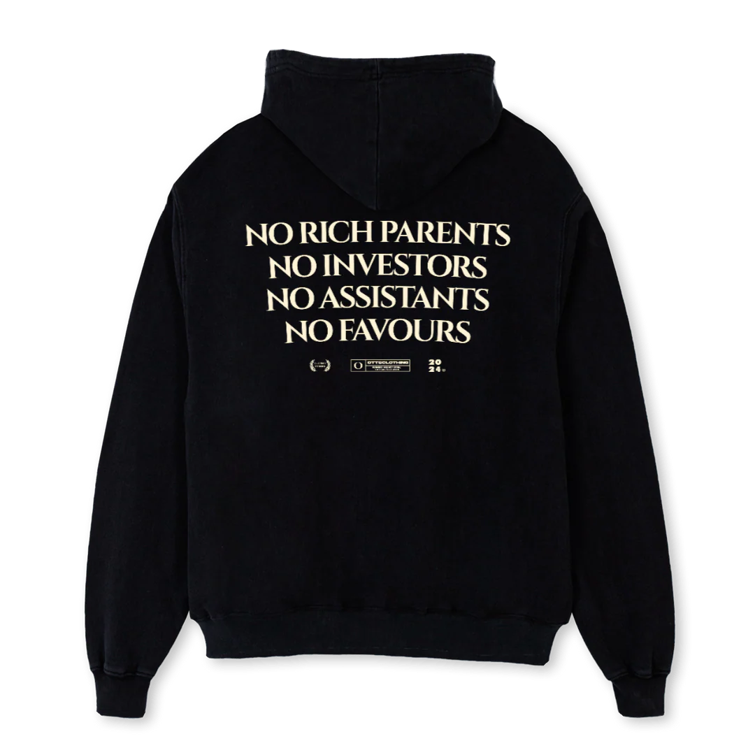 NORICHBLACKHOODIE Black Oversized Hoodie. - Image 2