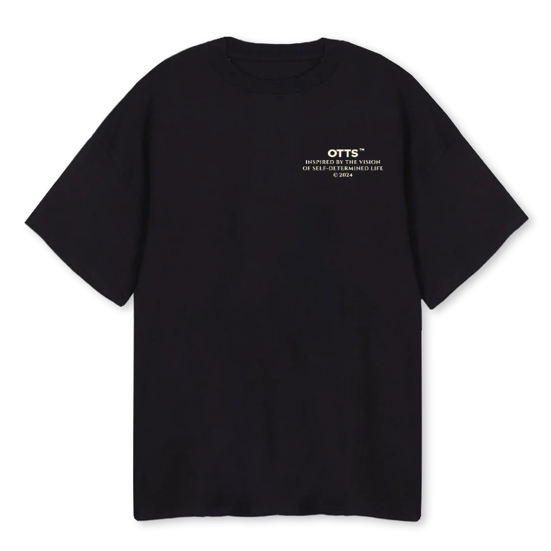 NORICHBLACKTEE Black Oversized Tee.