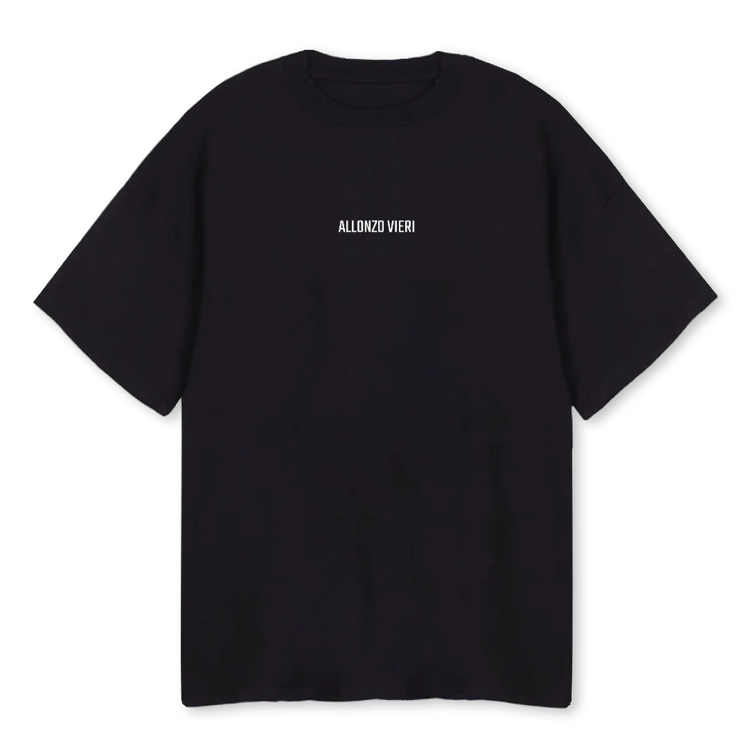 NOTHRONE Black Oversized Tee.