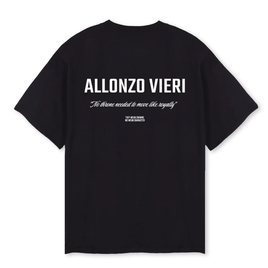 NOTHRONE Black Oversized Tee. - Image 2