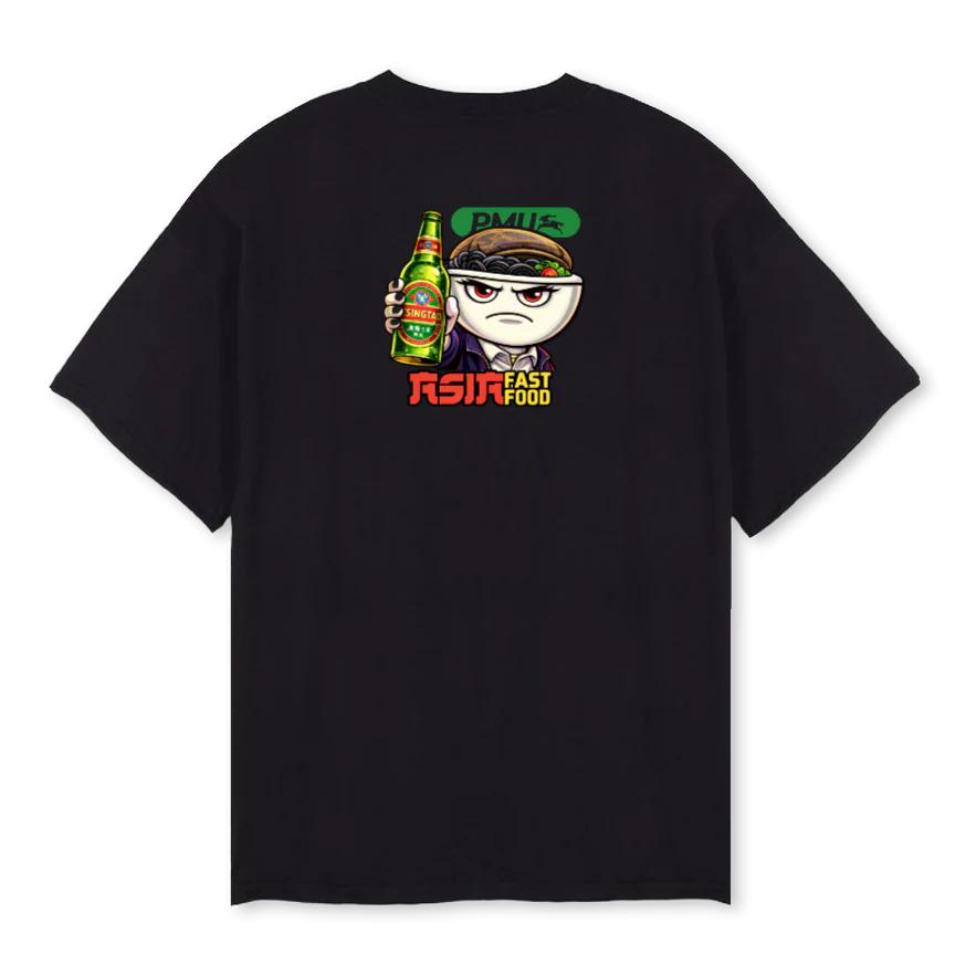NOY Black Oversized Tee. - Image 2