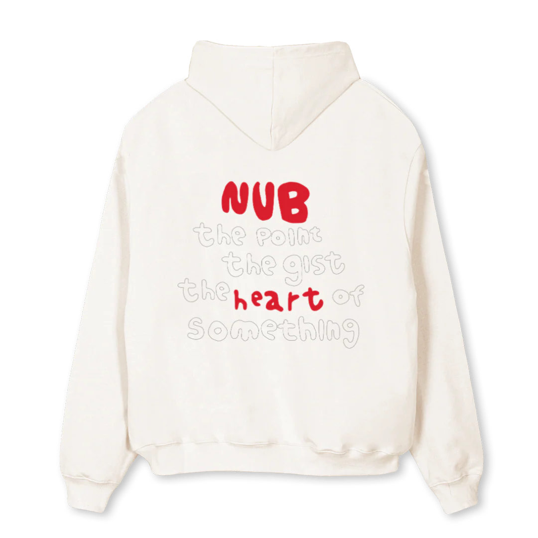 NUBHOODIEWHITE Vintage White Oversized Hoodie. - Image 2