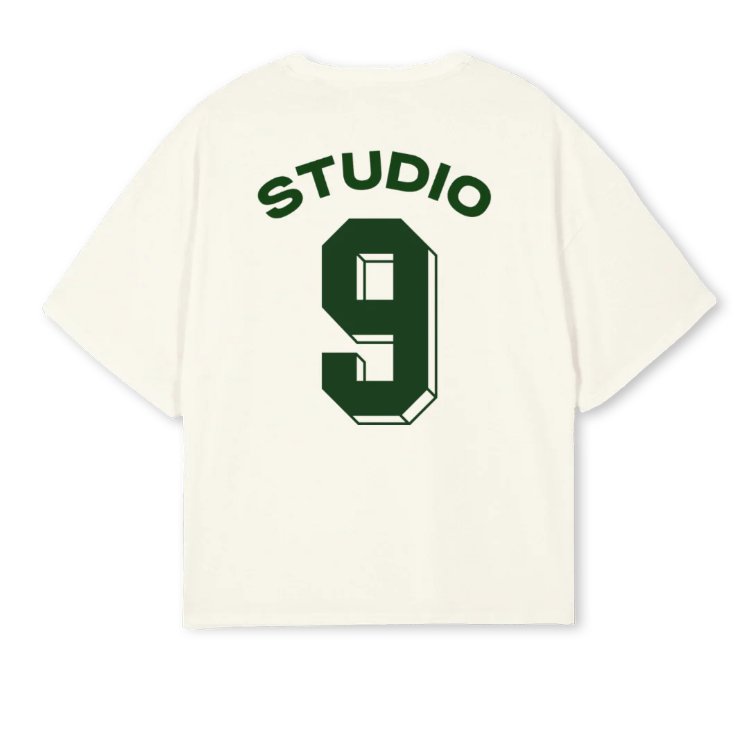 NUMERONEUF Cream Oversized Boxy Tee. - Image 2