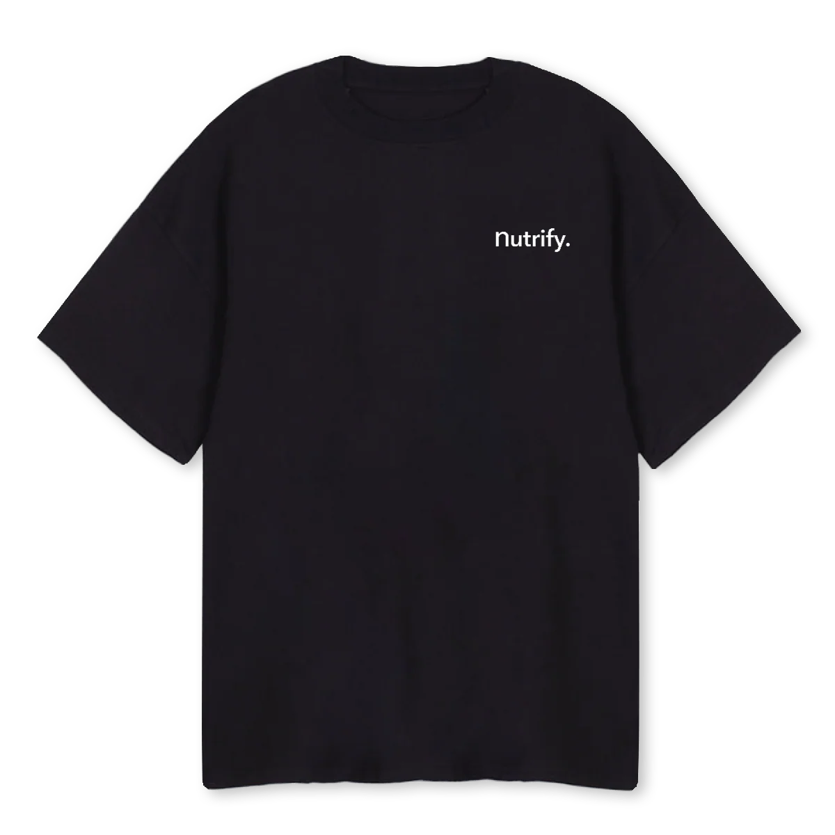 NUTRIFY OVERSIZED Black Oversized Tee.