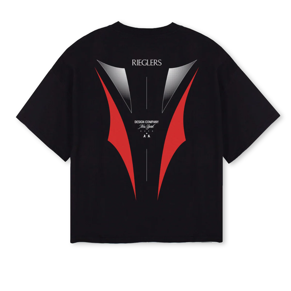NYOVBETABACK Black Oversized Boxy Tee. - Image 2