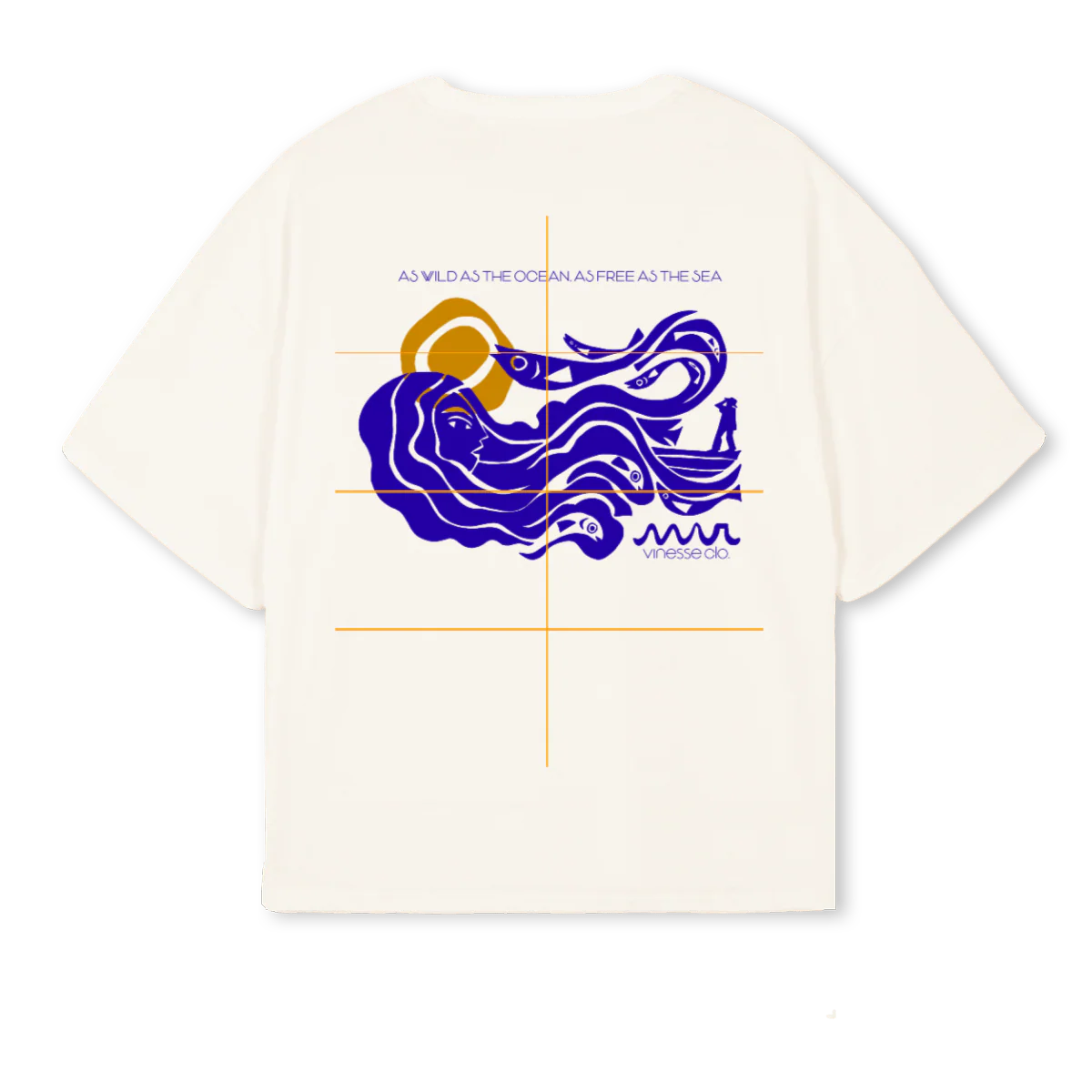OCEANT Vintage White Oversized Boxy Tee. - Image 2