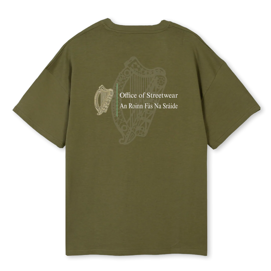 OFFICE  Kaki Oversized Tee. - Image 2