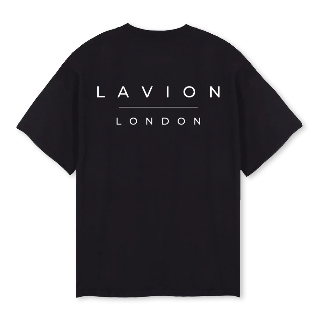 OGBLKWHTFRNTBK Black Oversized Tee. - Image 2