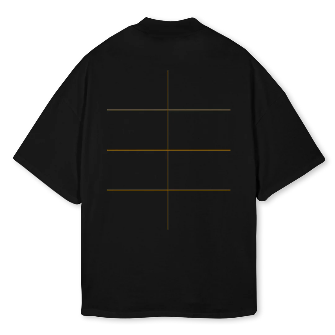 OGNT Black Oversized Mock Neck Tee. - Image 2
