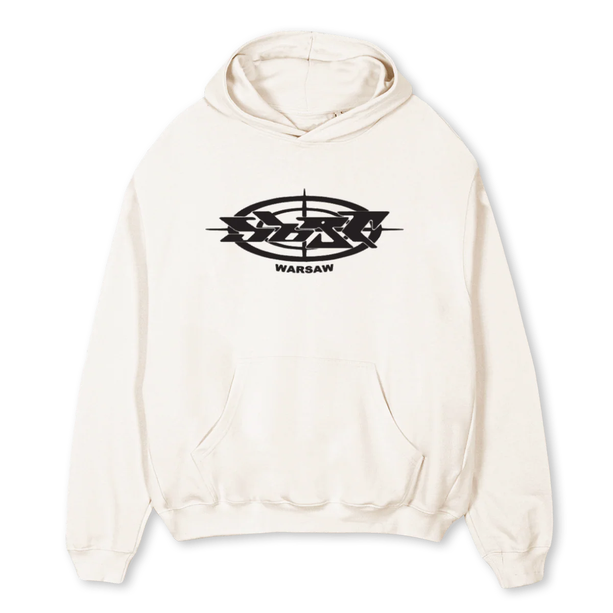 OGWARSAW  Vintage White Oversized Hoodie.