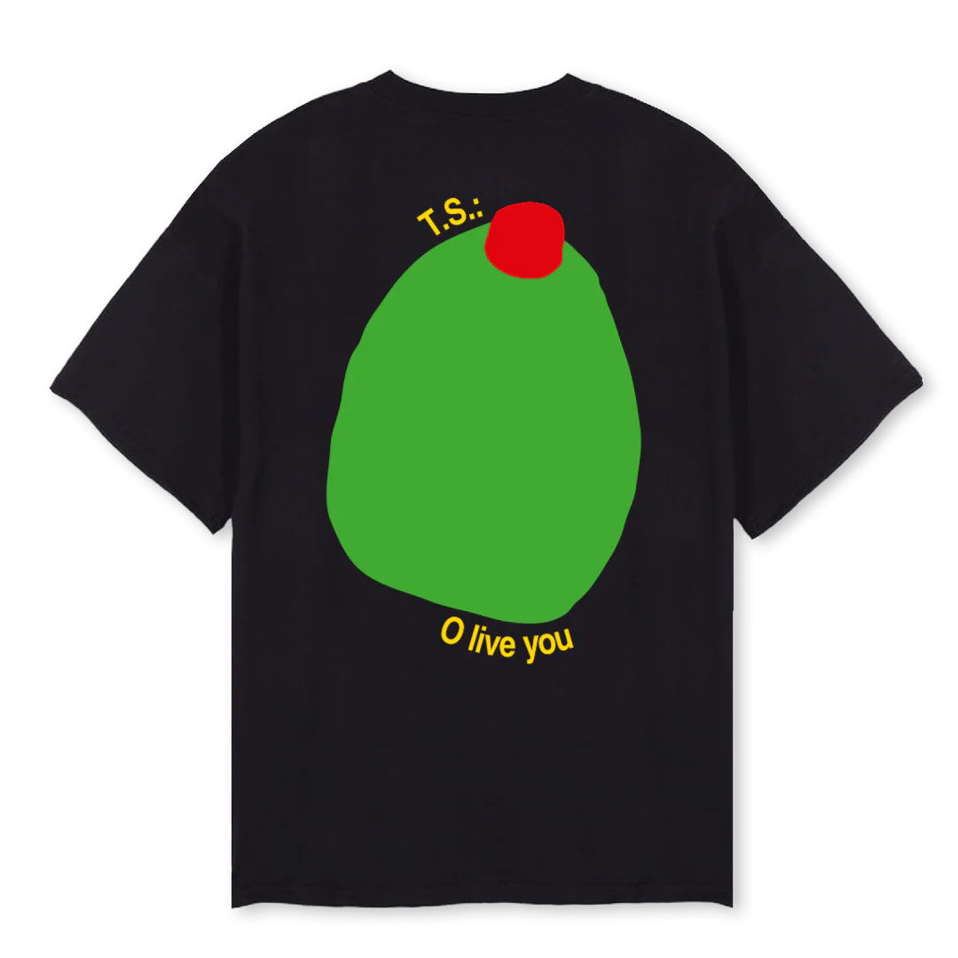 OLIVEYOU_OT Black Oversized Tee. - Image 2