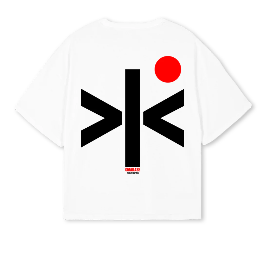 OMAKASE White Oversized Boxy Tee. - Image 2