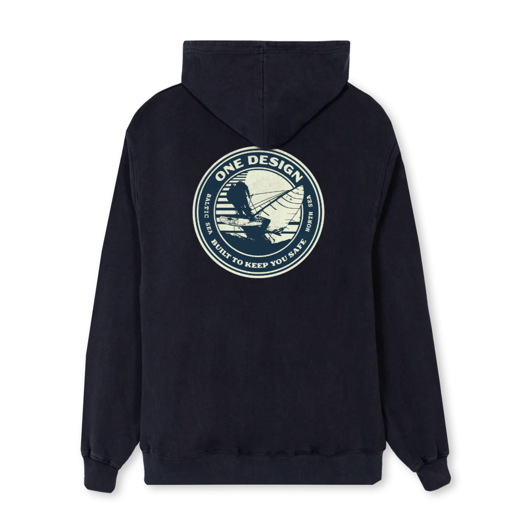 ONEDESIGNBLACKHOODIE Vintage Black Regular Hoodie. - Image 2