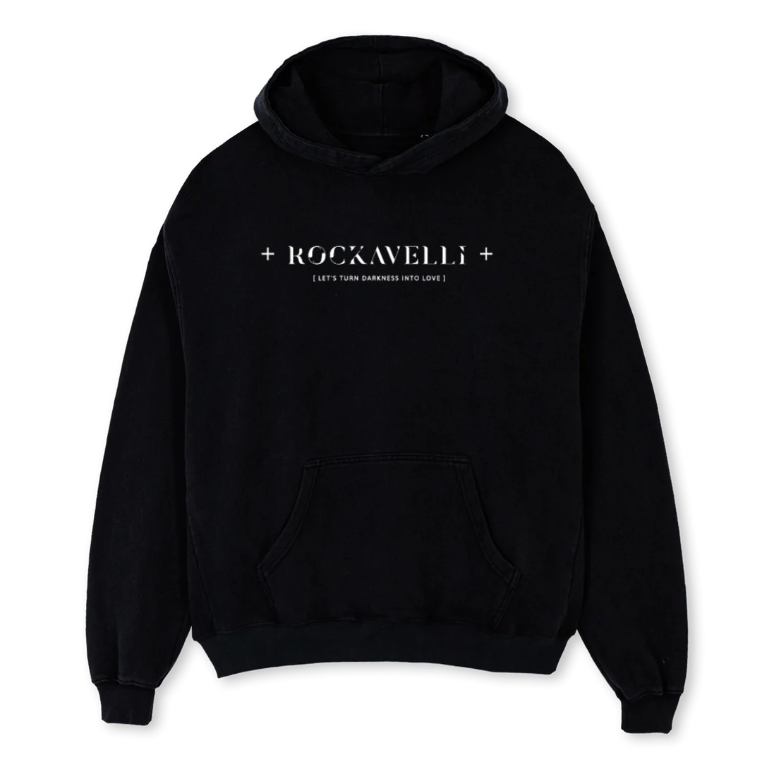 ONETHREE Black Oversized Hoodie.