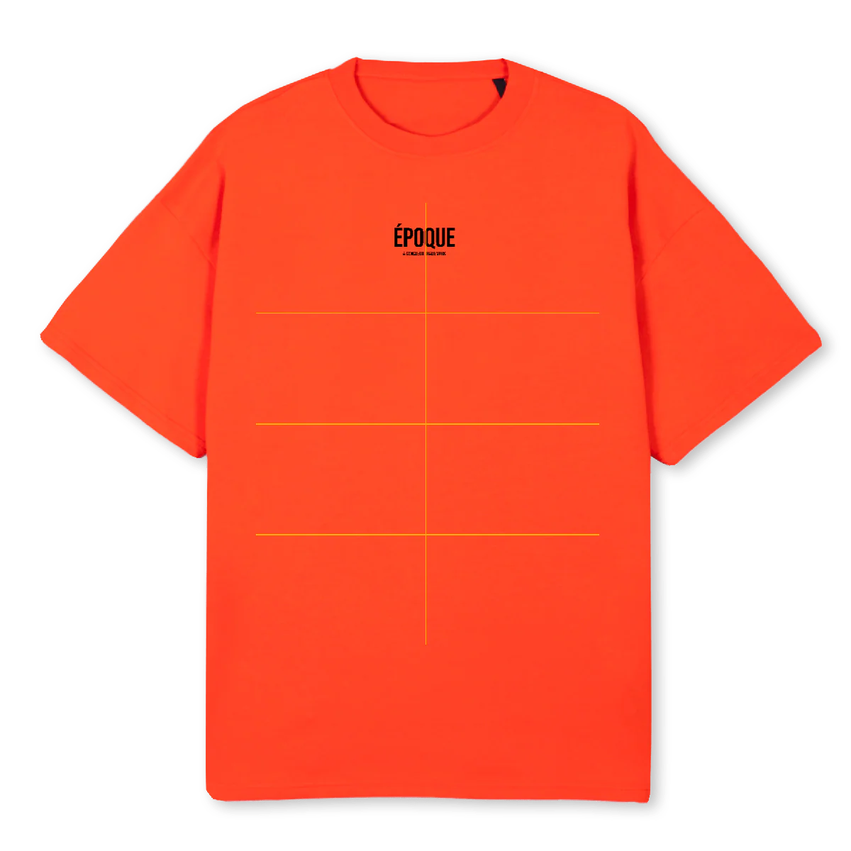 ORANGE SODA Hot orange Oversized Tee.