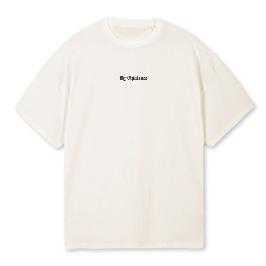 OTSUNSET Vintage White Oversized Tee.