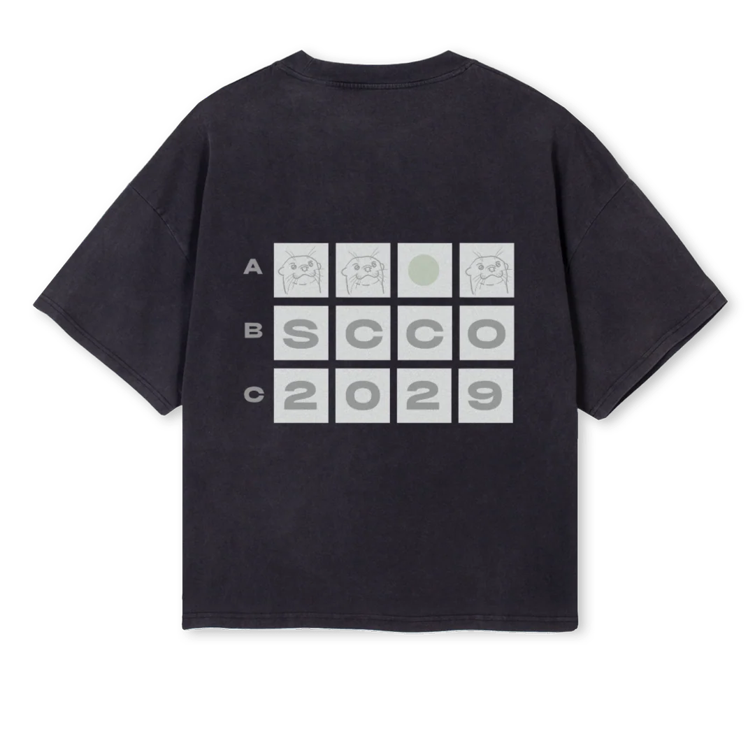 OTTER BOXY_VB Vintage Black Oversized Boxy Tee. - Image 2