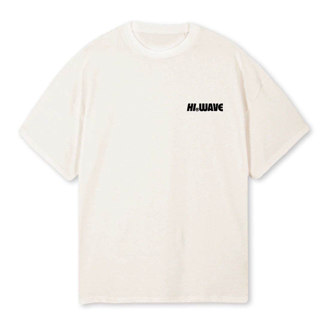 OVERSIZ Vintage White Oversized Tee.
