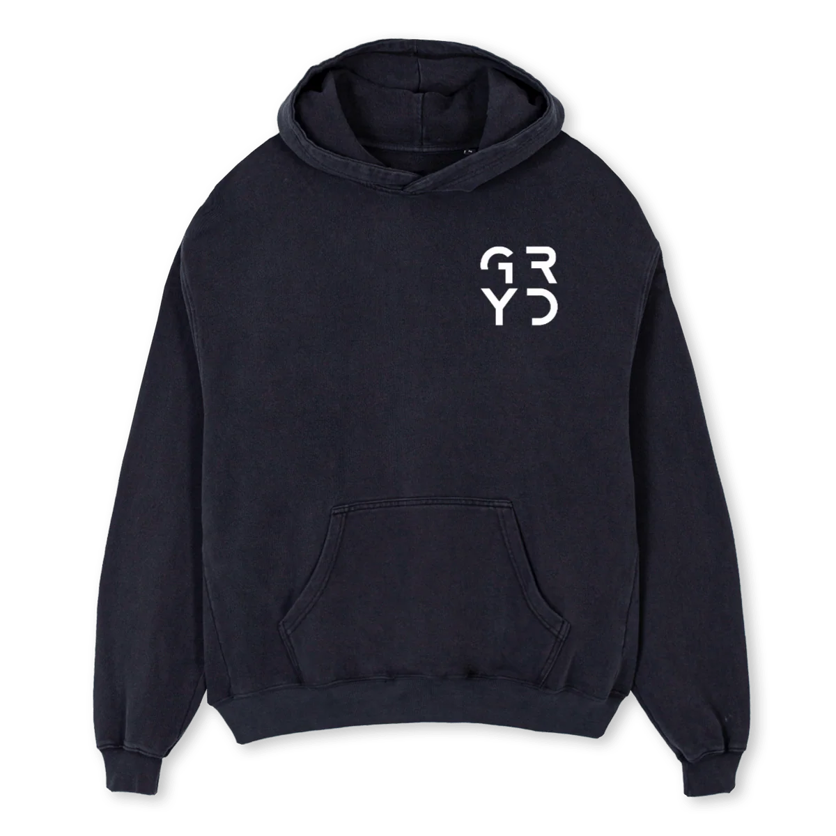 OVERSIZEDHOODIESQUAR Vintage Black Oversized Hoodie.