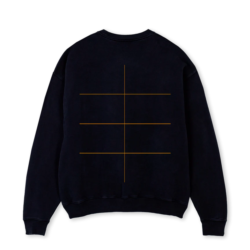 P EXPLR MN SWT SHIRT Black Oversized Crewneck Sweater. - Image 2