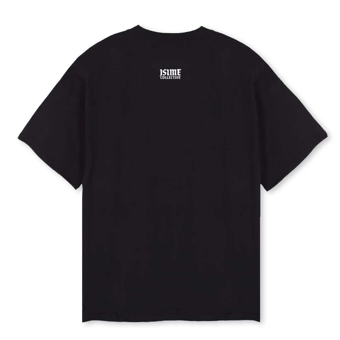 P T DISTORTION Black Oversized Tee. - Image 2