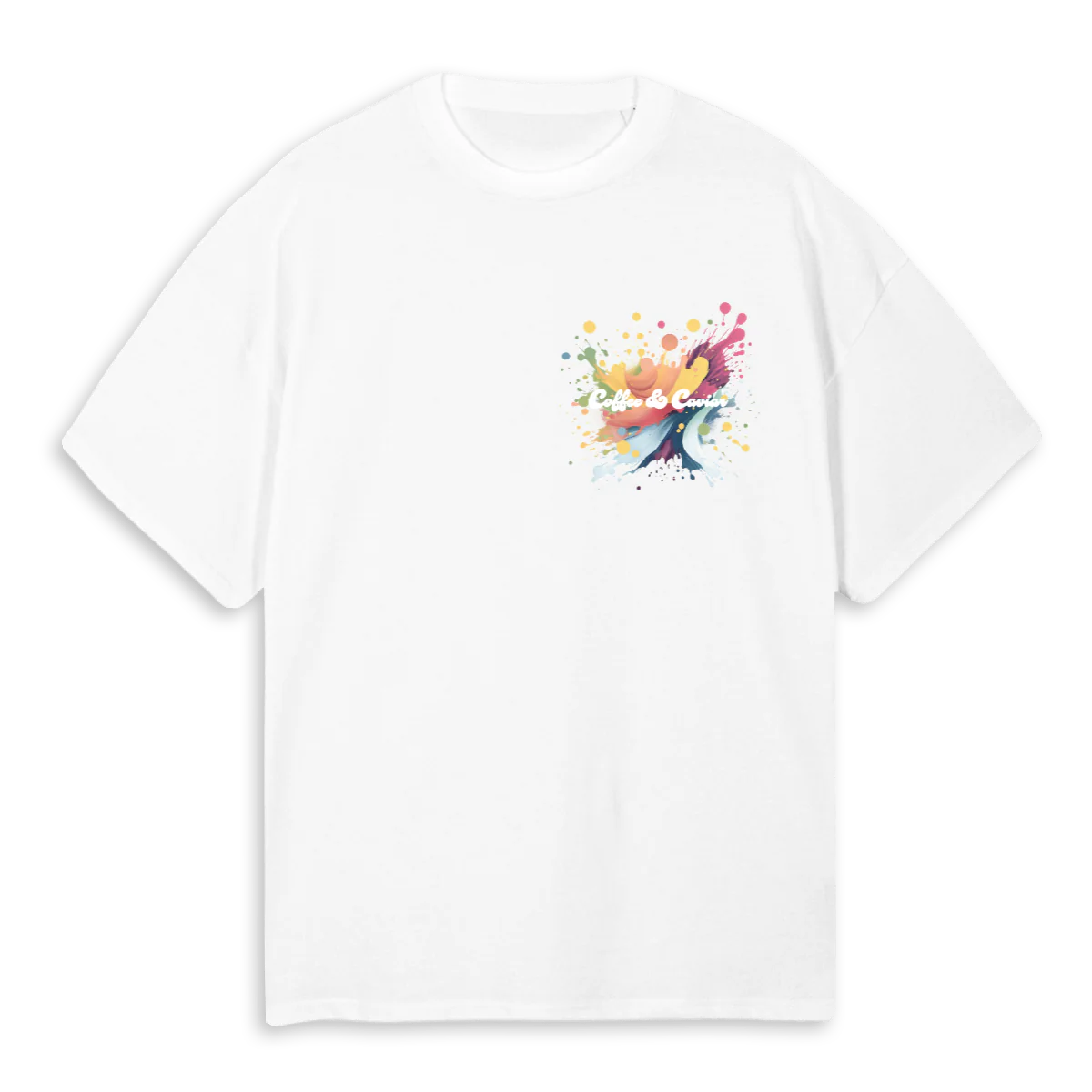 PAINTLOGO White Oversized Tee.