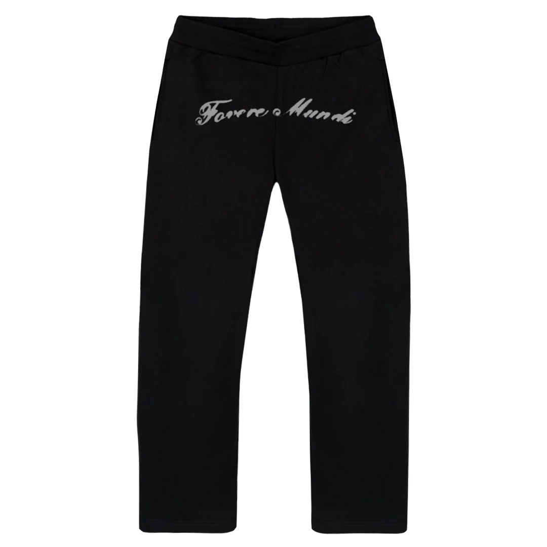 PANTSBLACK Black Straight-Leg Relaxed Sweatpants.