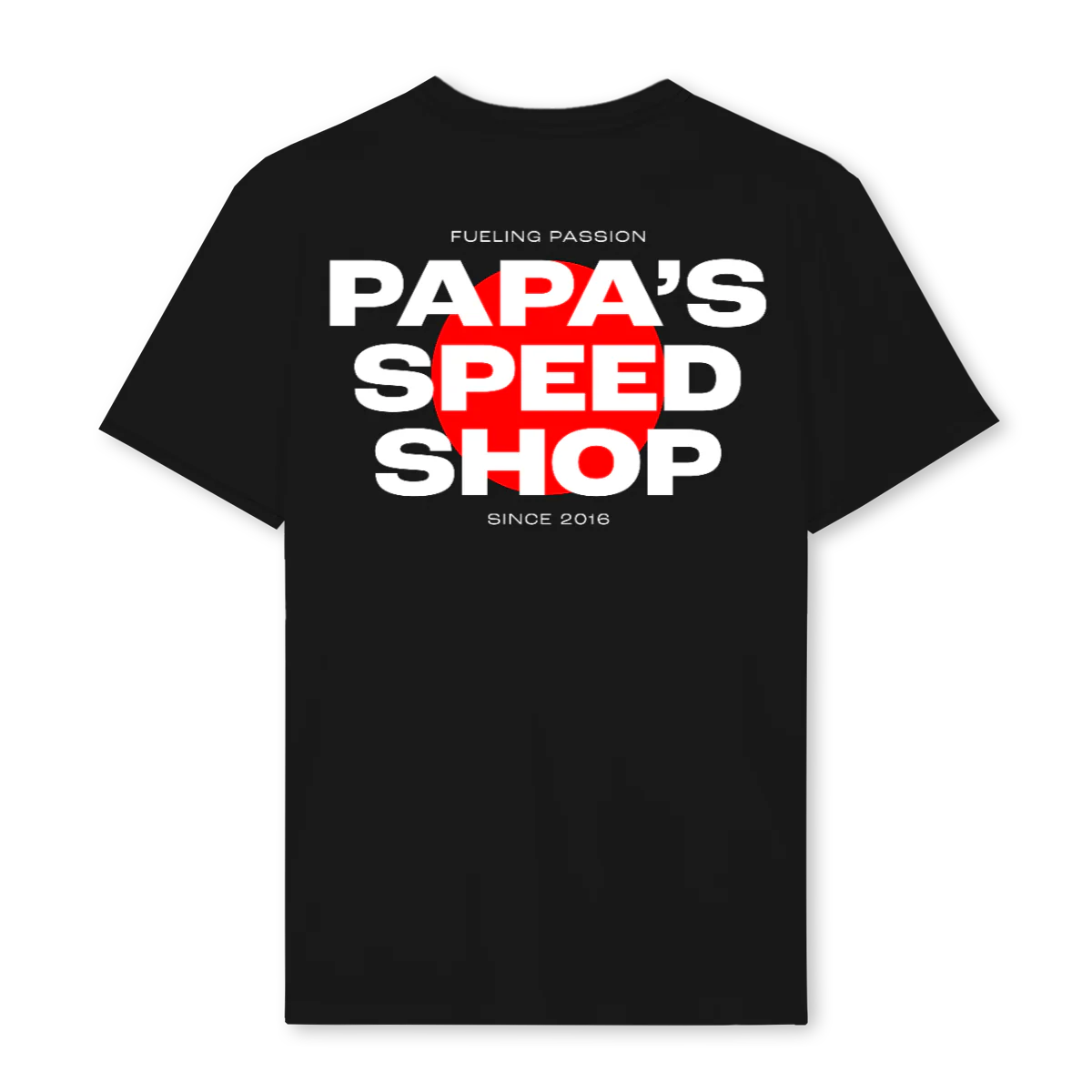 PAPAS RED DOT Black Regular Tee. - Image 2
